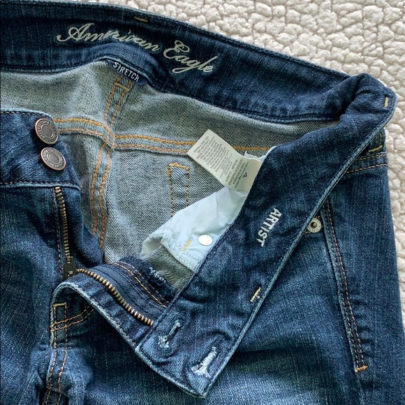 American Eagle cuffed artist stretch capris size4 - Picture 7 of 9
